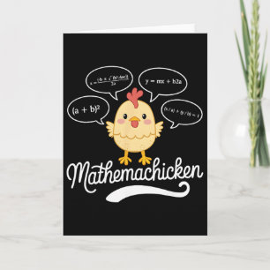 Cartão Professor de Matemática Frango Matemático Aposenta