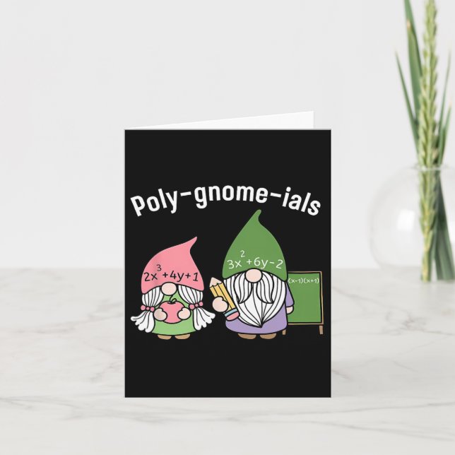 Cartão Professor de Matemática Polygnomeials (Frente)