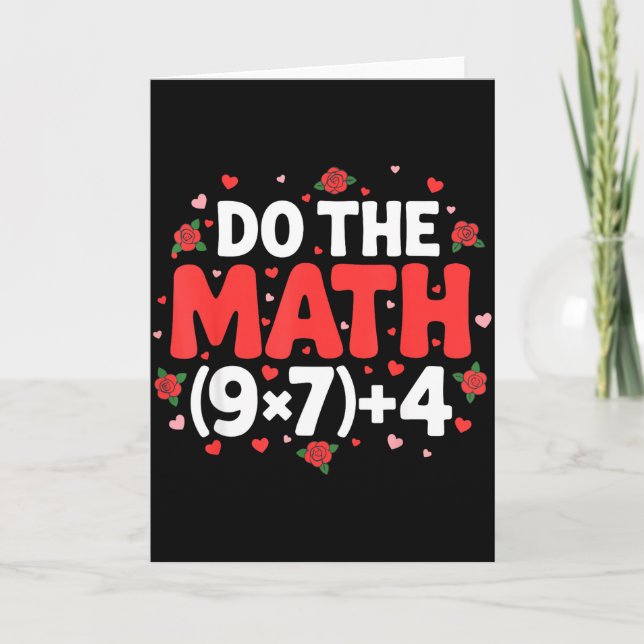Cartão Professor de Meme de Matemática Humor Pi Álgebra G (Frente)