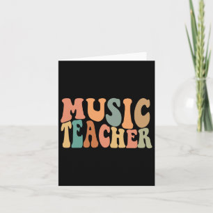 Cartão Professor De Música Em Groovy, Cute Volta Para Sup