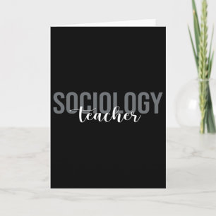 Cartão Professor de Sociologia Sociólogo