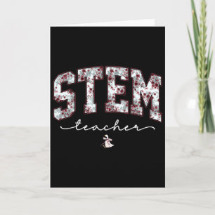 Cartão Professor de STEM Ciência Tecnologia Engenharia Ma