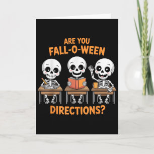 Cartão Professor Esqueleto de Halloween Você é o Dir do O