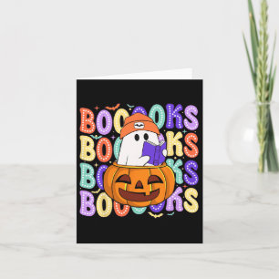 Cartão Professor Fantasma Ghost Bibliotecário do Dia das