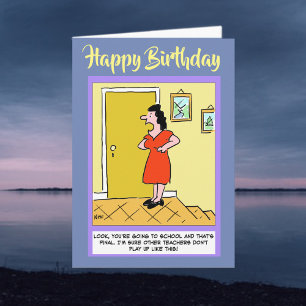 Cartão Professor - Feliz Aniversário