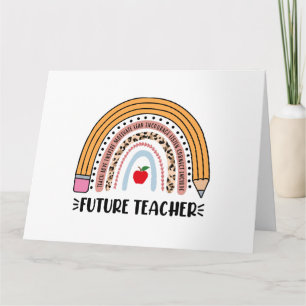 Cartão Professor Futuro, Professora Em Andamento, Chá De