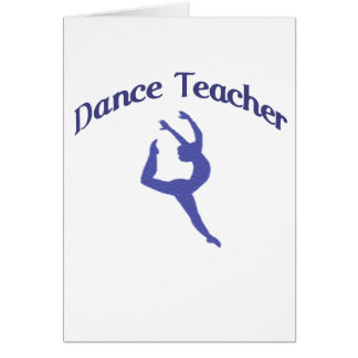 Cartão Professor Jete da dança