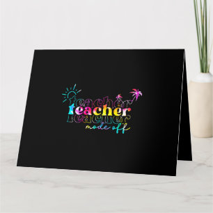 Cartão Professor Modo Feliz Dia Passado da Escola Verão B