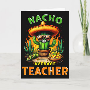 Cartão Professor Nacho médio cinco de maio piada mexicana