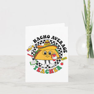 Cartão Professor Nacho Médio Taco Sombrero Cinco De Mayo