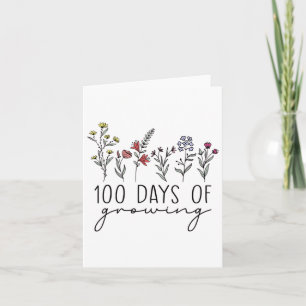 Cartão Professora: 100 Dias De Celebração De 100 Dias T
