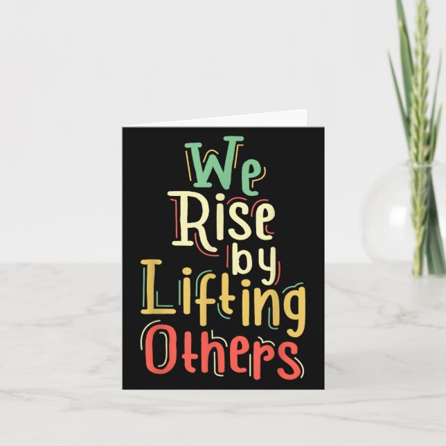 Cartão Professora Da Moda Do Crescimento Que Levantamos L (Frente)