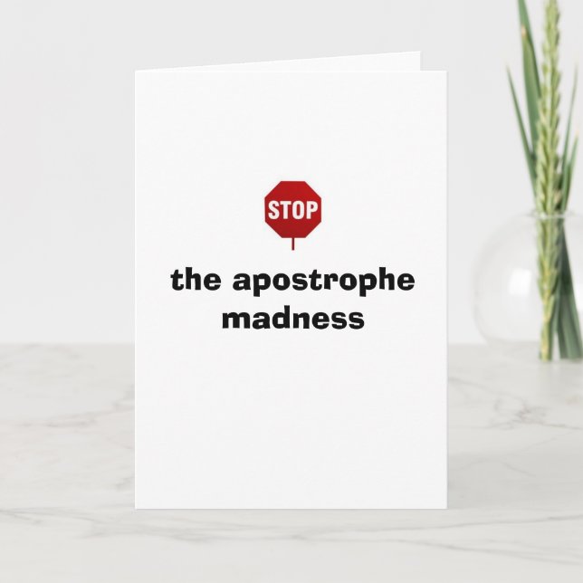 Cartão Professora de Inglês da Polícia de Gramática (Frente)