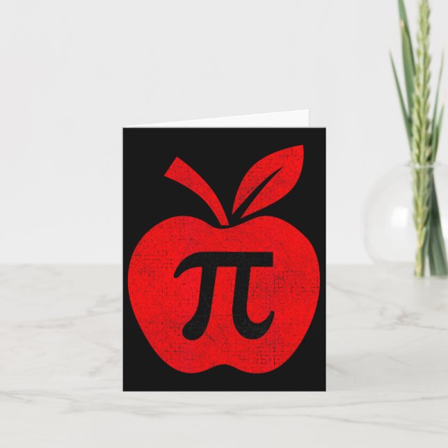 Cartão Professora De Matemática Pi Day Da Apple Teacher P (Frente)