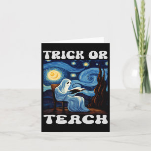 Cartão Professora Do Trick Ou Ensino-Fantasma Halloween V