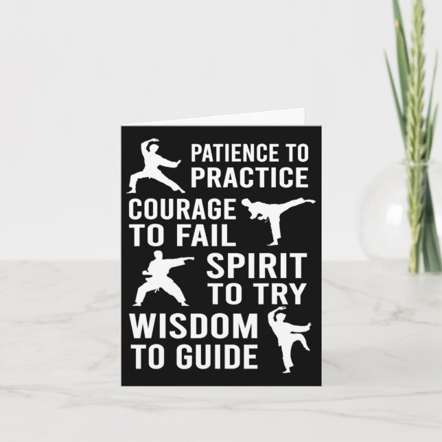 Cartão Professora Karate Estudante Prática Estudante Kara (Frente)