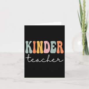Cartão Professora Kinder Retro Groovas Feliz Primeiro Dia