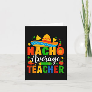 Cartão Professora Média Nacho Apple Cinco De Mayo Profess