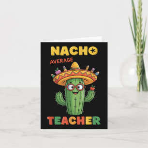 Cartão Professora Média Nacho Apple Cinco De Mayo Profess