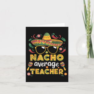 Cartão Professora Média Nacho Apple Cinco De Mayo Profess