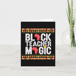 Cartão Professora Negra Professora Magia História Negra M