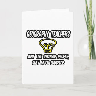 Cartão Professores De Geografia.. Pessoas Regulares, Apen