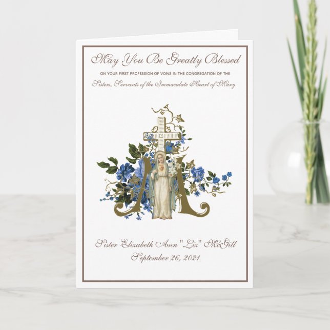 CARTÃO PROFISSÃO DE VOTOS (Frente)