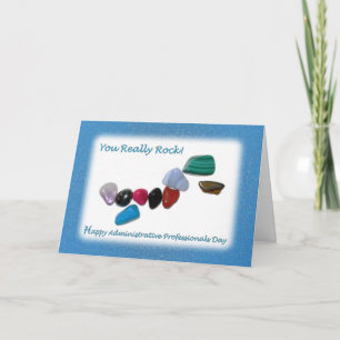 Cartão Profissionais Administrativos Dia em que Você Real