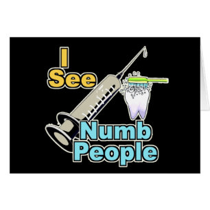 Cartão Profissional dental engraçado