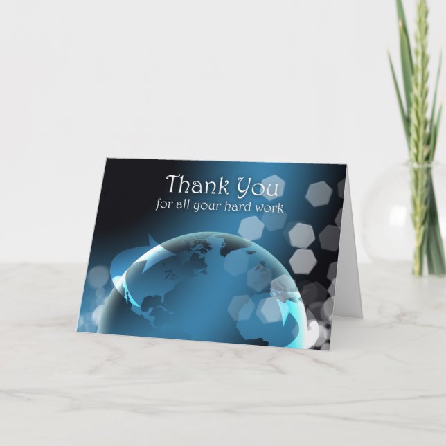 Cartão profissional do dia da administração - (Frente)