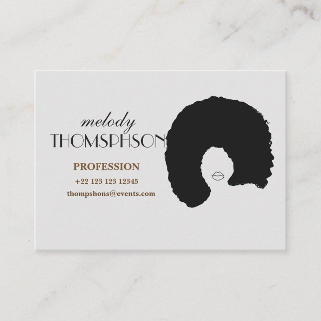 Cartão profissional feito sob encomenda (Frente)