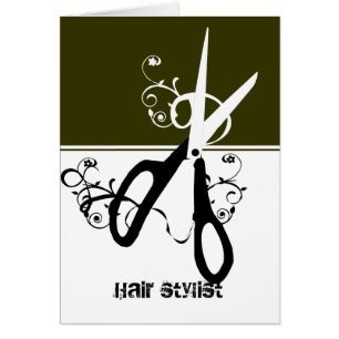 Cartão Profissional floral branco preto do artesanato da