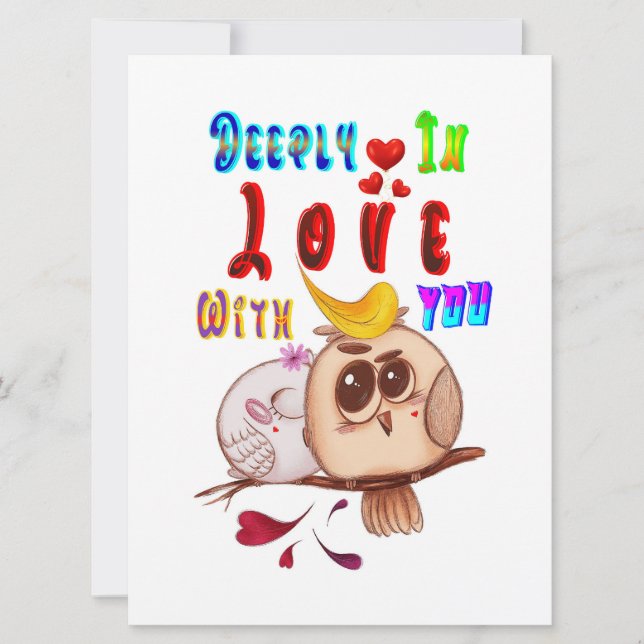 Cartão Profundamente Apaixonado Por Você (Frente)