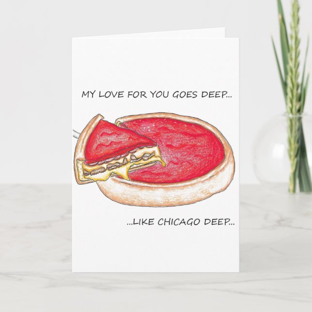 Cartão Profundo Amor de Chicago (Frente)