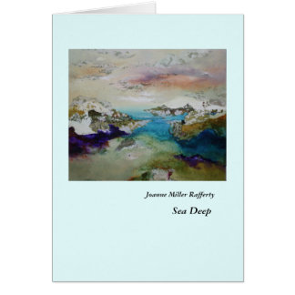 Cartão profundo do mar