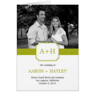 Cartão Programa de Casamento de Bandas Modernas (Limão)