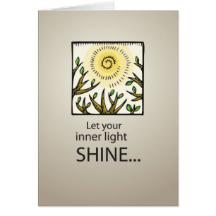 Cartão Programa de Doze Etapas 3502 Brilho de Luz Interio