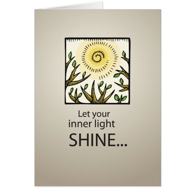 Cartão Programa de Doze Etapas 3502 Brilho de Luz Interio (Frente)