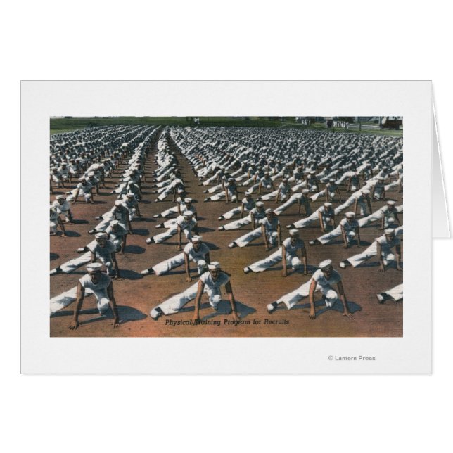 Cartão Programa de Formação Física para Recrutas - Marinh (Frente Horizontal)