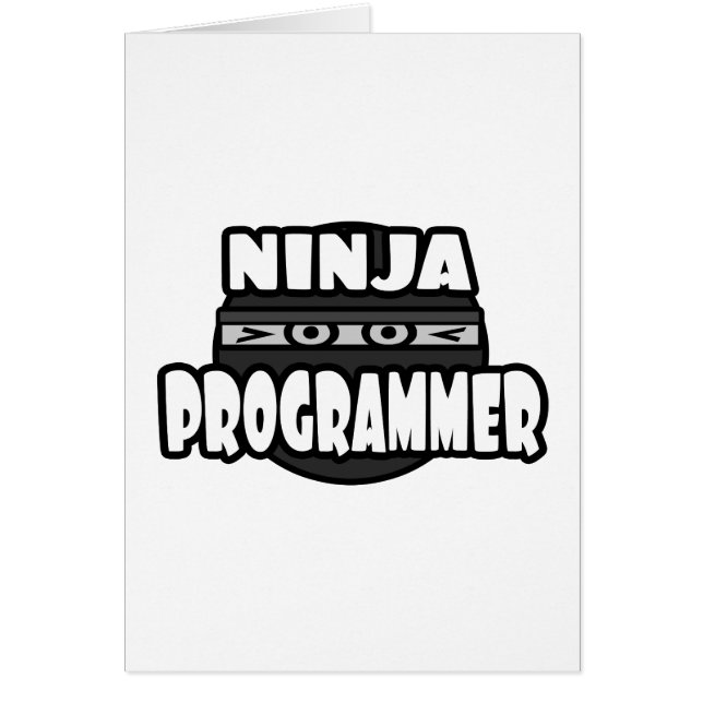 Cartão Programador Ninja (Frente)