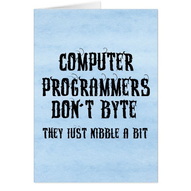 Cartão Programadores de Byting (Frente)