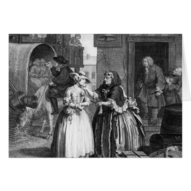 Cartão Progresso de Um Harlot (Frente Horizontal)