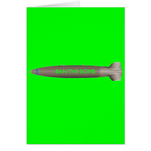 Cartão proiba a bomba