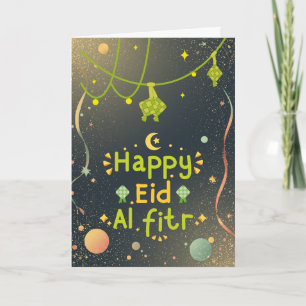 Cartão Projeto de Celebração do Eid Aconchegante