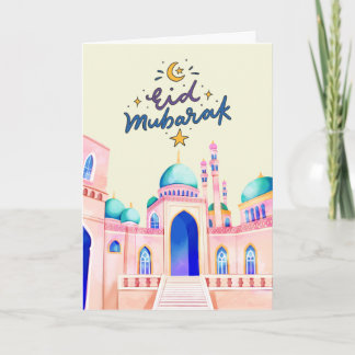 Cartão Projeto de Celebração do Eid Aconchegante
