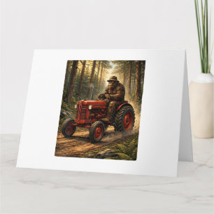 Cartão Projeto de Trator Bigfoot para Fazenda do Pai Faze