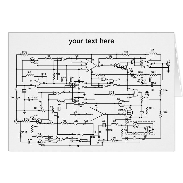 Cartão projeto eletrônico (Frente Horizontal)