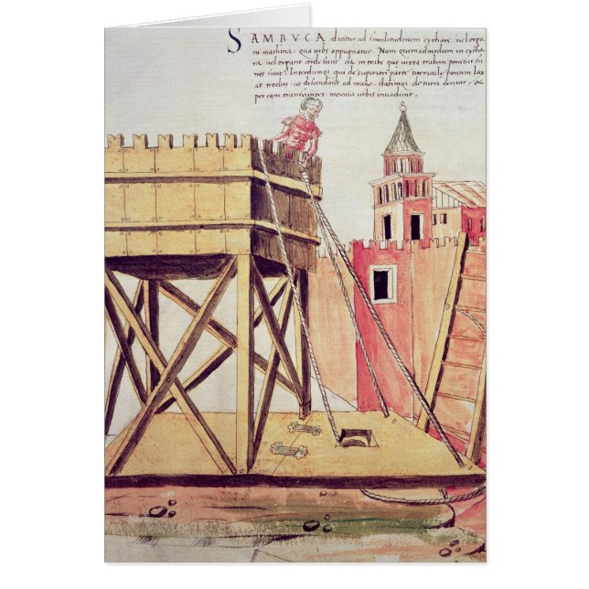 Cartão Projeto para uma torre do cerco (Frente)