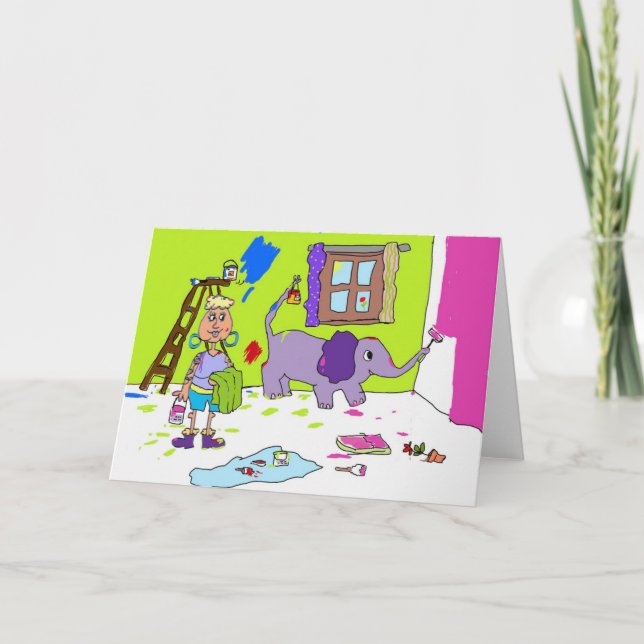 Cartão Projetos de isolamento com o Elf (Frente)