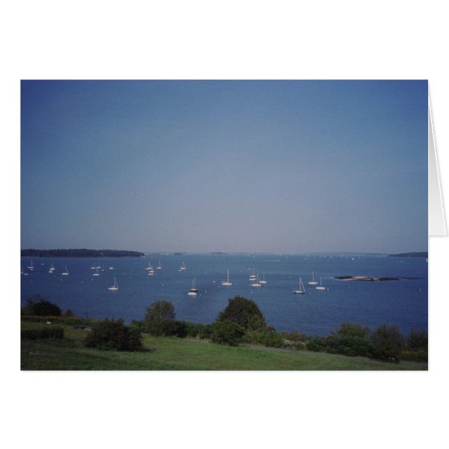 Cartão Promenade Oriental, Portland, Maine (Frente Horizontal)